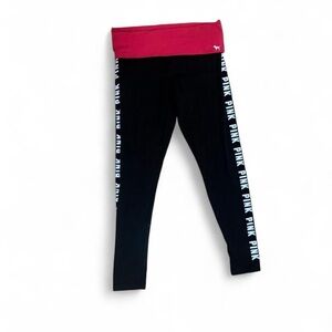PINK Victoria's Secret signature Fold-Over Red Waistband Size Medium